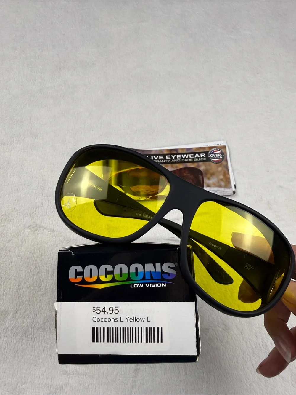 Cocoons Pilot Yellow Lens Sunglasses with Case Size Large